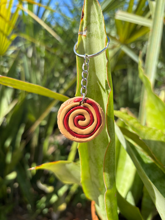 Jelly & PB Swirl Keychain